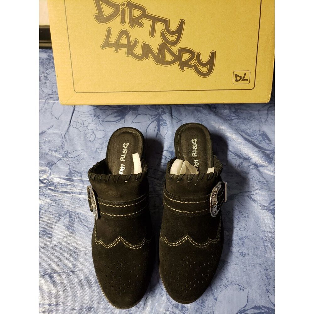 Dirty Laundry‎ by Chinese Laundry Women's Waltz Mule, Black Suede, 7 M US